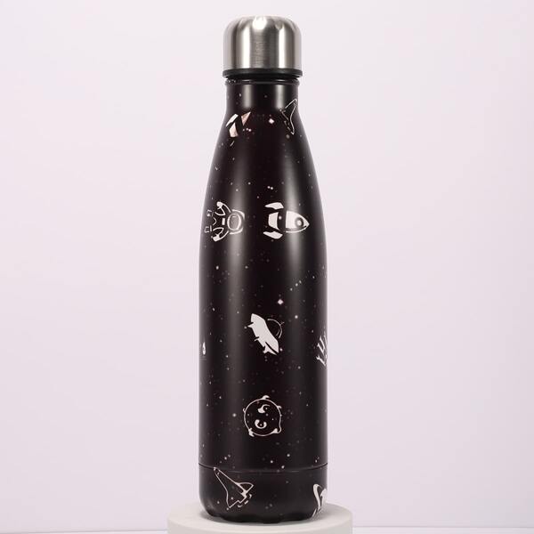 

Cartoon Graphic Vacuum Cup, Black
