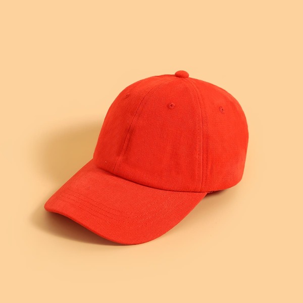 

Toddler Kids Solid Baseball Cap, Red
