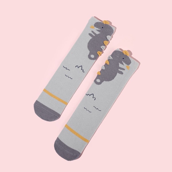 

Toddler Kids Cartoon Graphic Over The Calf Socks, Multicolor