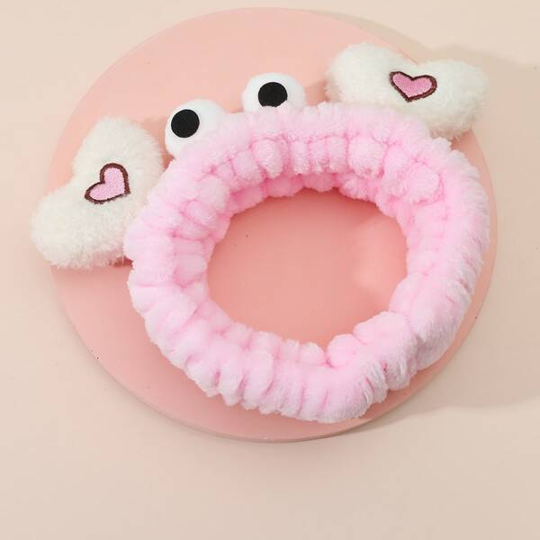 

Cartoon Graphic Bath Headband, Pink