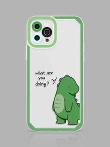 Cartoon Dinosaur Phone Case - Clear - View 4