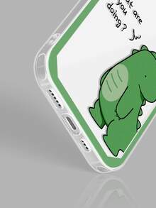 Cartoon Dinosaur Phone Case - Clear - View 5