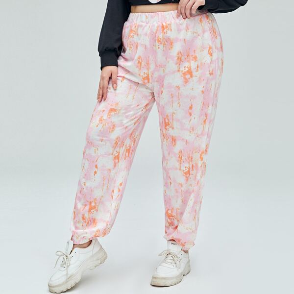 

Plus Tie Dye Sweatpants, Multicolor
