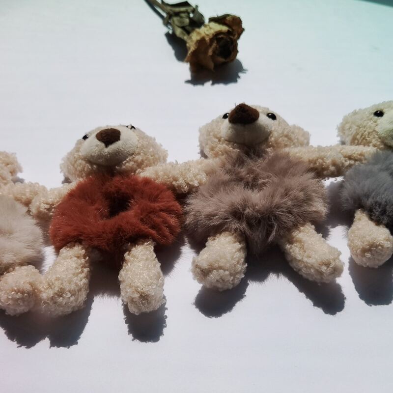 

2pcs Random Bear Hair Tie, Multicolor