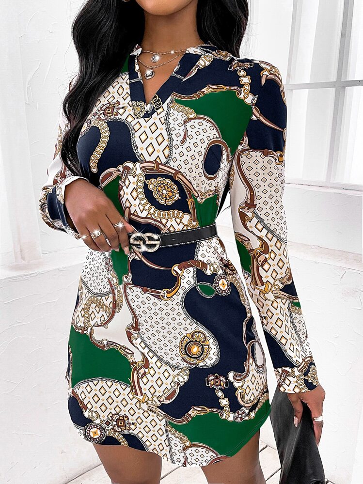 Robe imprimé chaine 2025