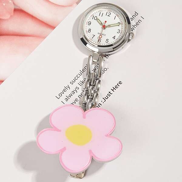 

Flower Nurse Quartz Watch Brooch