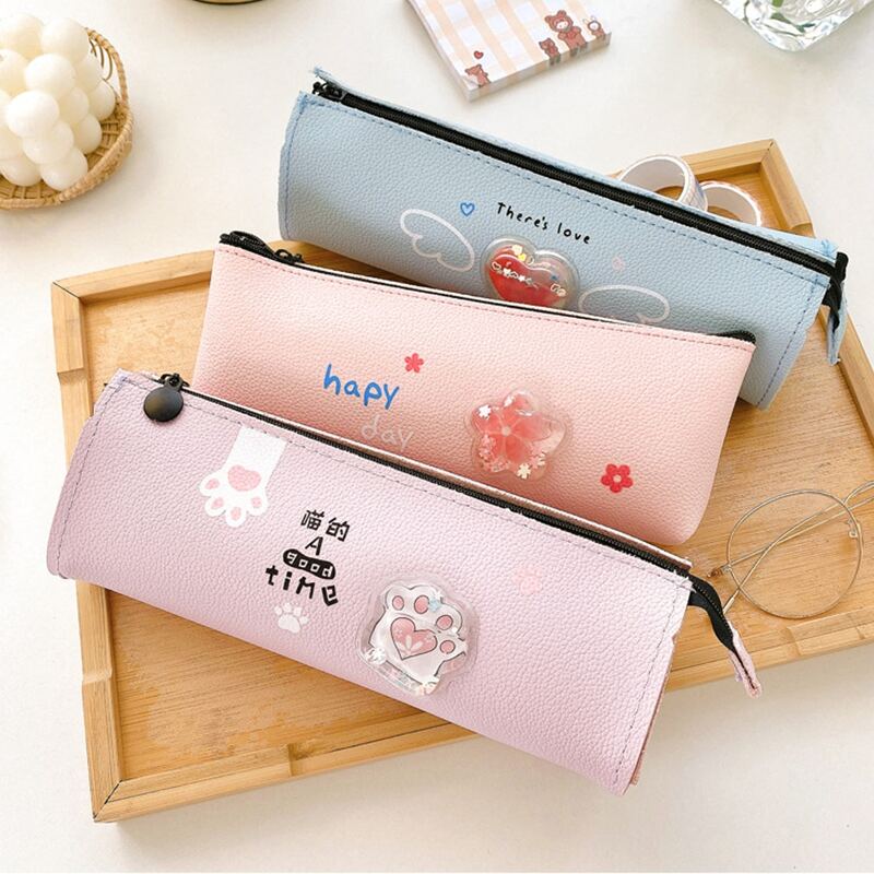 

1pc Random Color Pencil Case, Multicolor