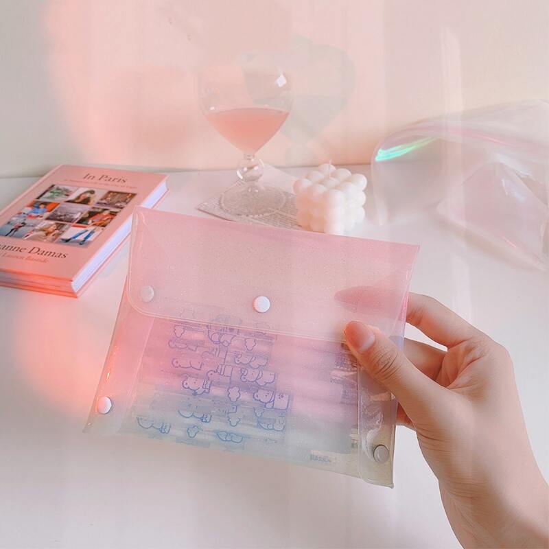 

1pc Plain Pencil Bag, Multicolor