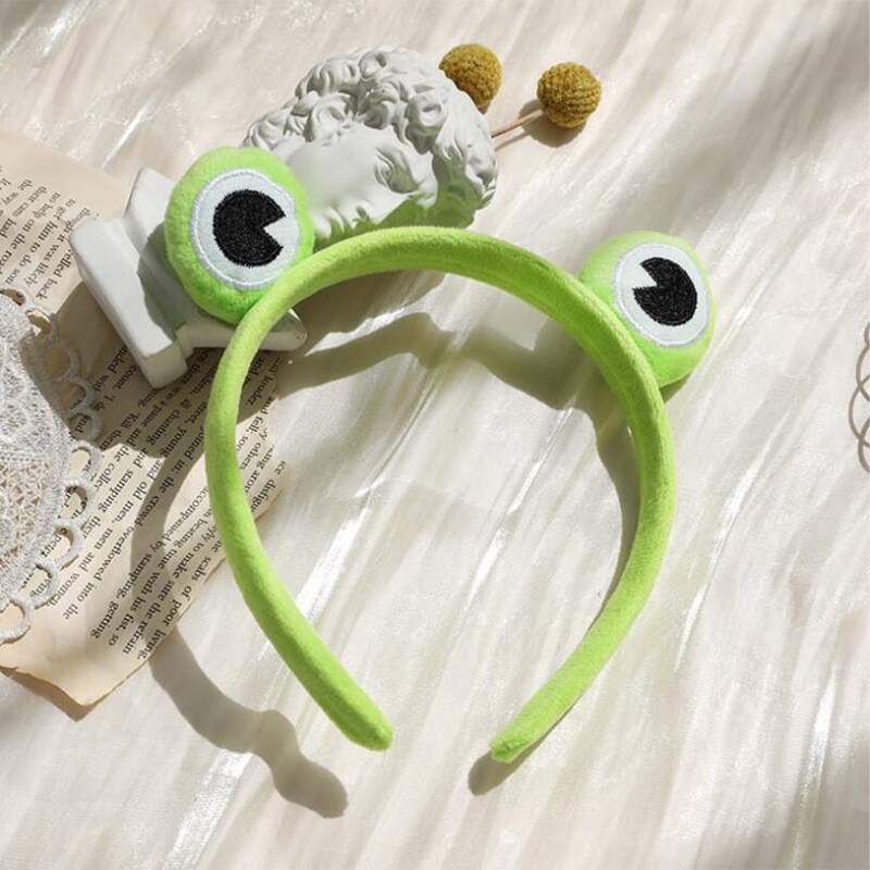 

1pc Frog Decor Headband, Green