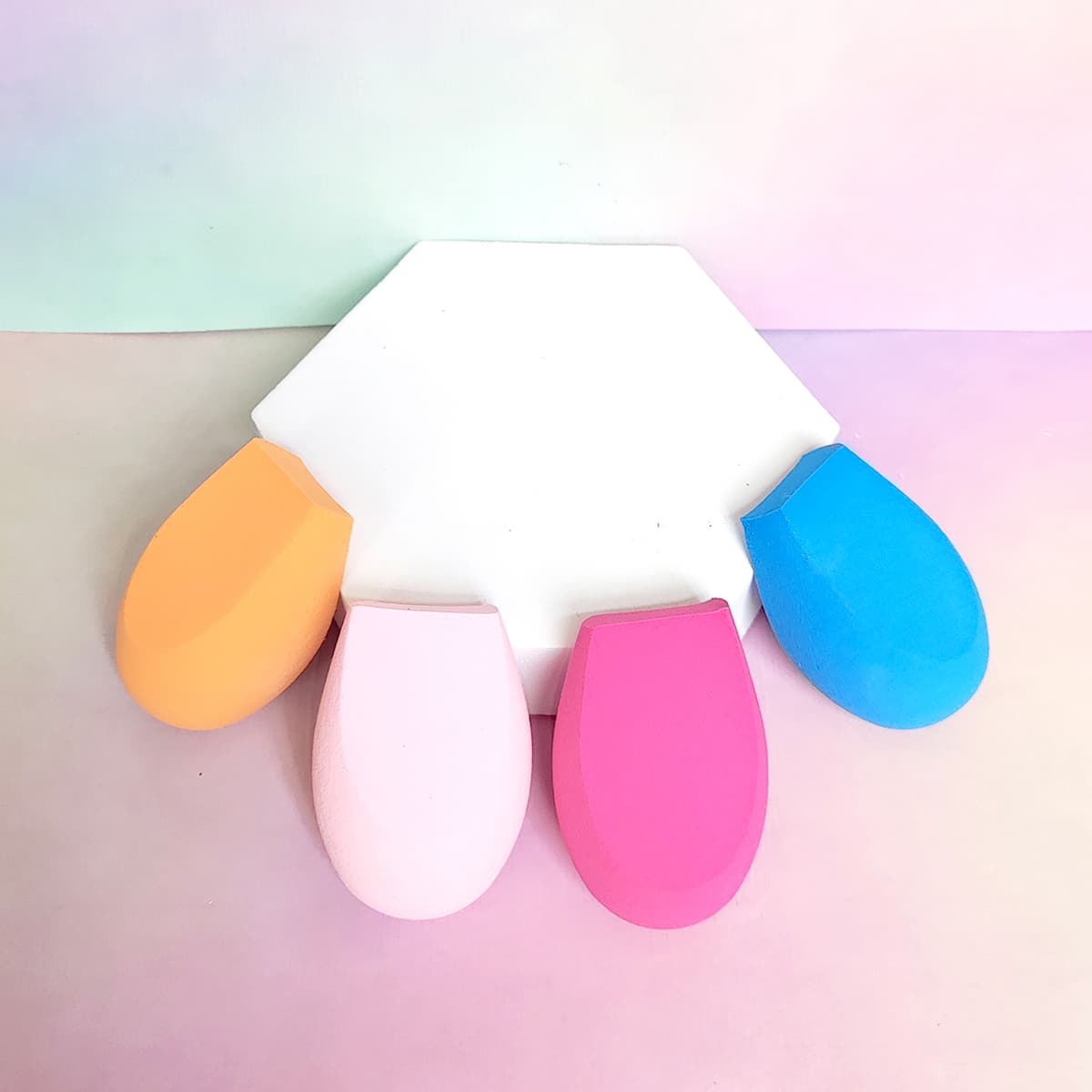 

4pcs Makeup Sponge, Multicolor