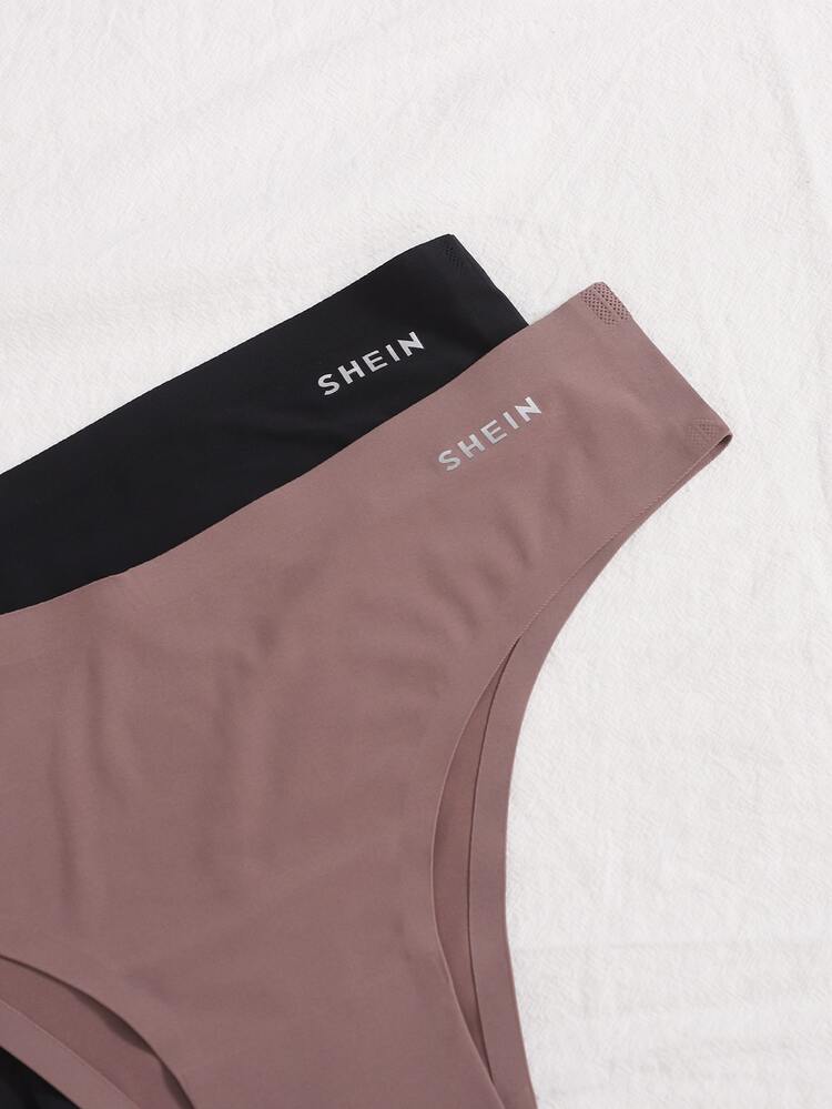 5pack Solid No Show Panty Set - Multicolor - View 5