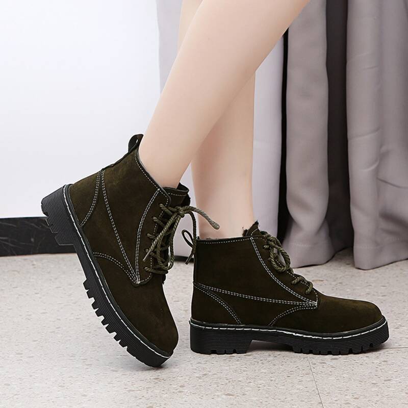 

Lace-up Front Combat Boots, Army green