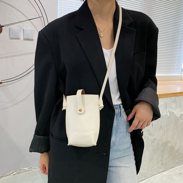

Minimalist Square Bag, Beige