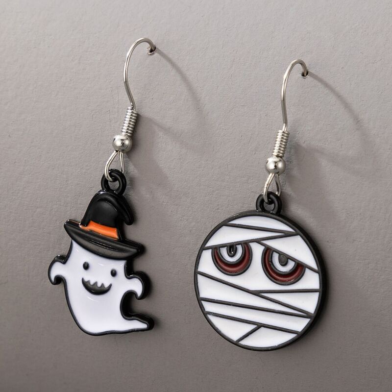 

Ghost Charm Earrings, White