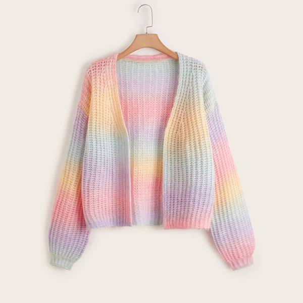 

Plus Ombre Drop Shoulder Cardigan, Multicolor