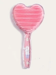 Cartoon Rabbit Pattern Hair Brush - Pink - View 2