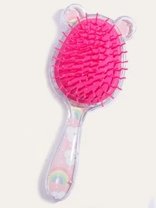 Cartoon Cloud Pattern Hair Brush - Pink - View 2