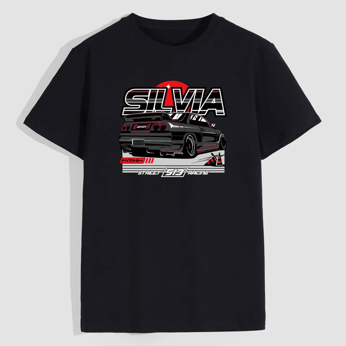 

Guys Letter Car Graphic Tee, Black