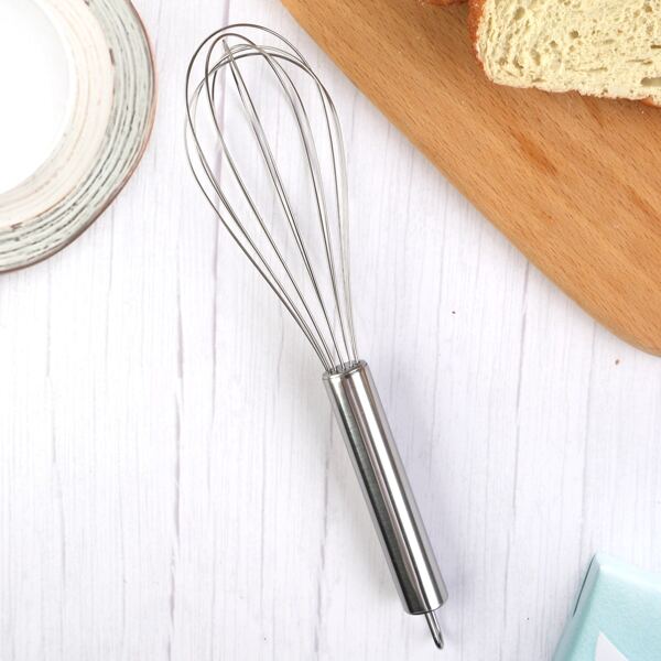 

1pc Stainless Steel Whisk, Silver