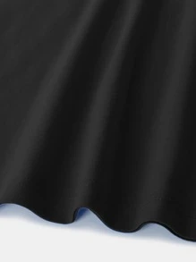 Manfinity 男士櫻花和日文字元圖案T恤 - 黑色 - 查看 4