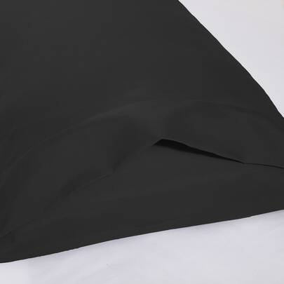1pair Solid Color Pillowcase Without Filler