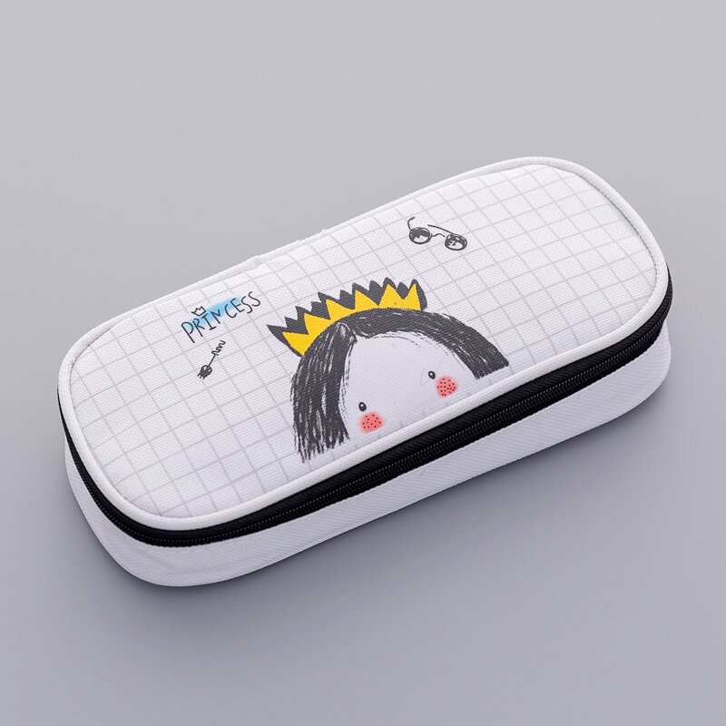 

Cartoon Graphic Pencil Case, White
