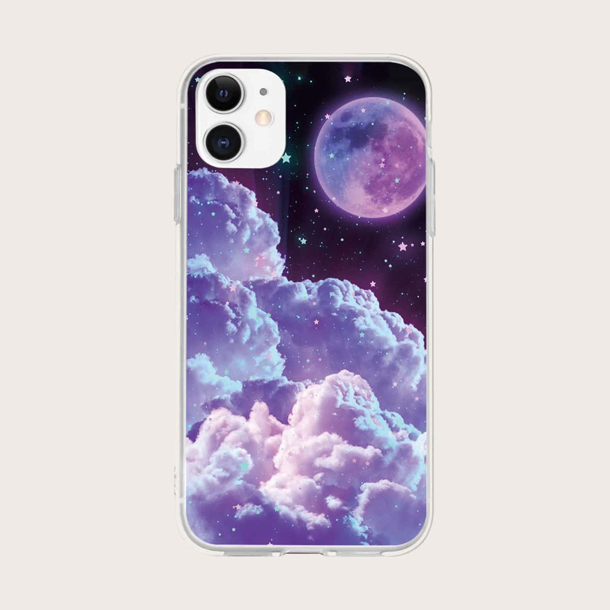 

Galaxy Print Phone Case, Purple