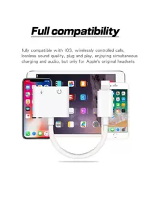 雙閃電充電器適配器 - 白色 - 查看 6