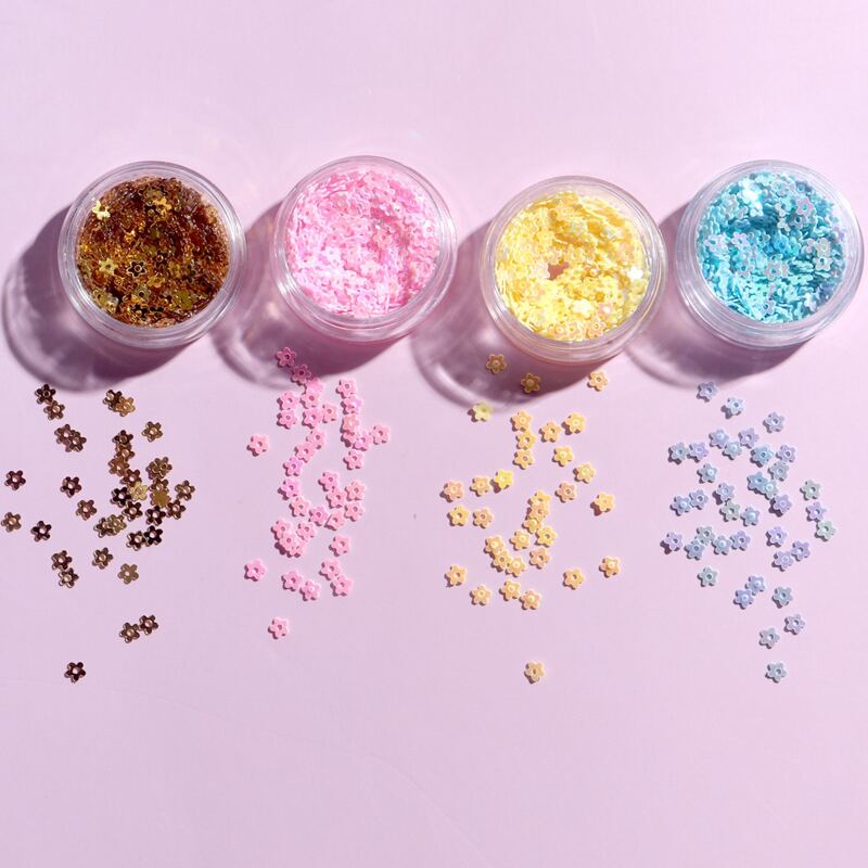 

4boxes Flower Design Nail Art Decoration, Multicolor