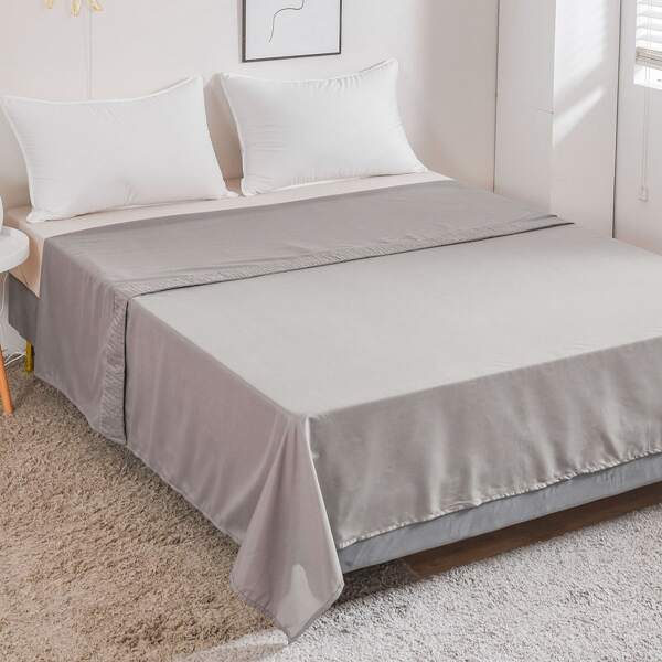 

Solid Color Flat Sheet, Grey