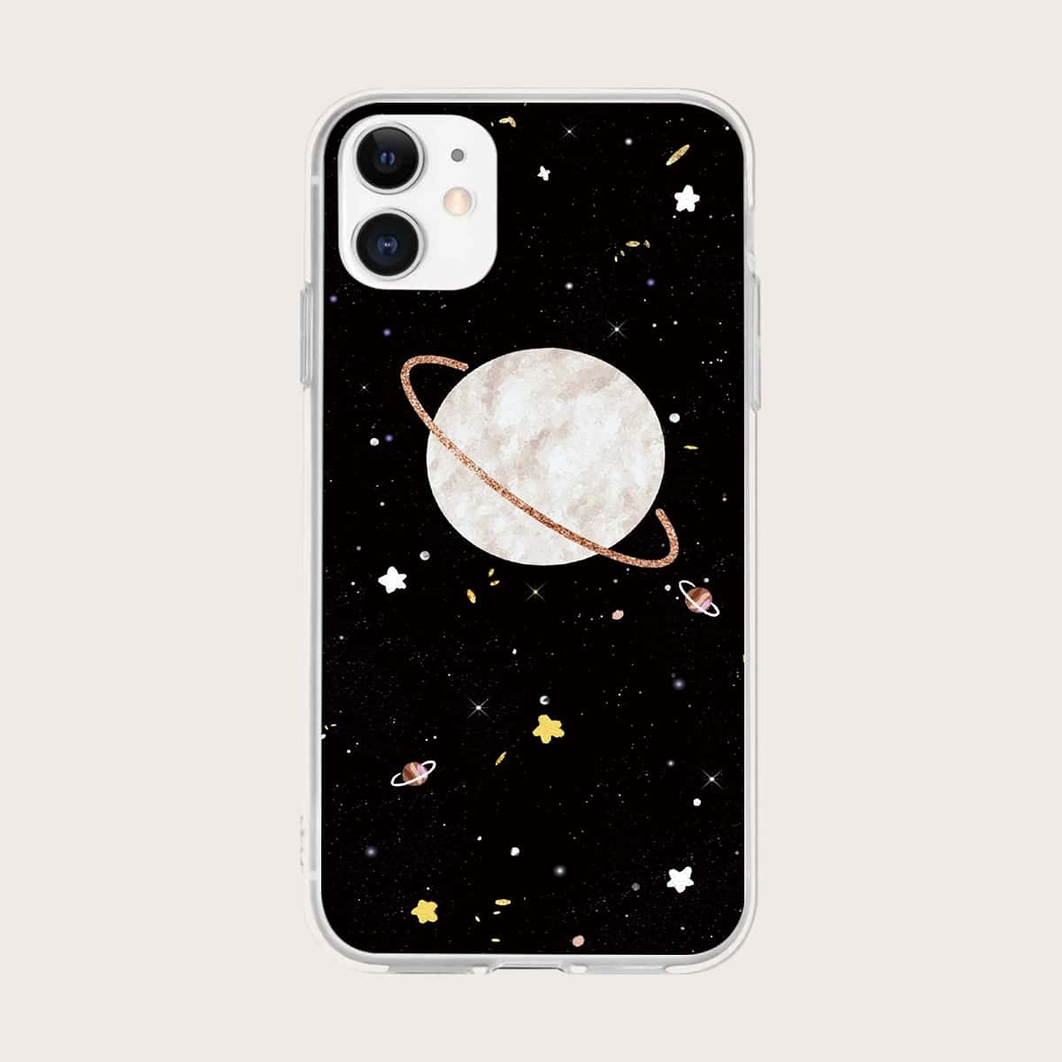 

Galaxy Print Phone Case, Black