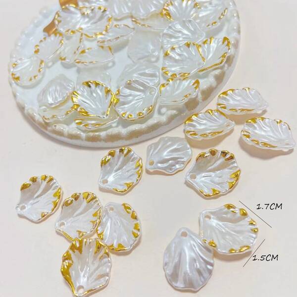 

40pcs Shell DIY Pendant, White