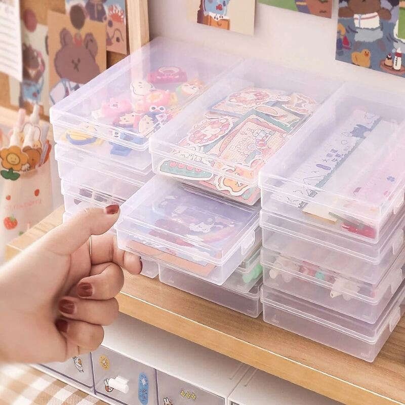

1pc Clear Pencil Box