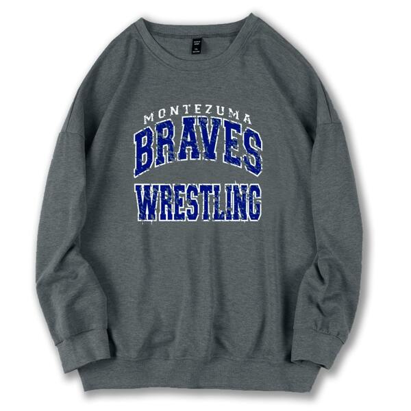 

Plus Letter Graphic Sweatshirt, Dark grey