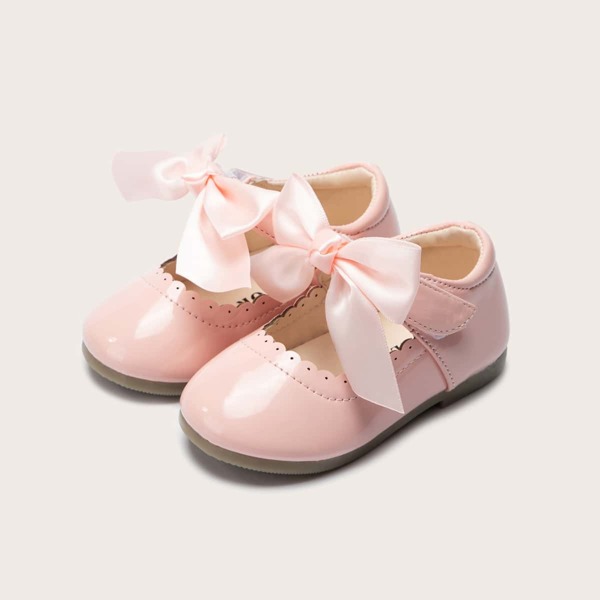 

Toddler Girls Bow Decor Mary Jane Flats, Pink