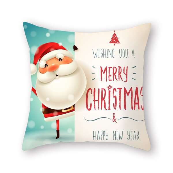 

Christmas Pattern Cushion Cover Without Filler, Multicolor