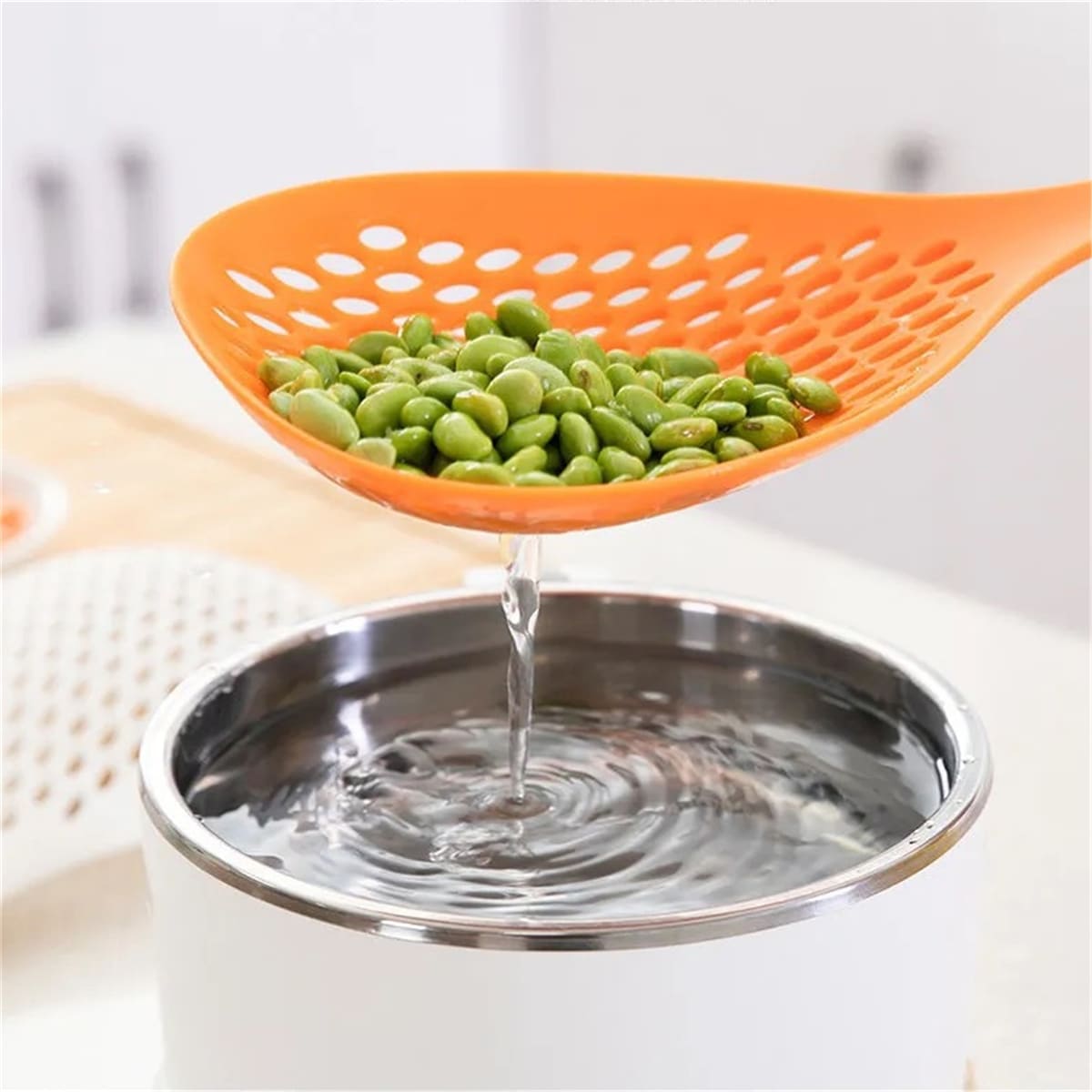 

1pc Random Color Colander Spoon, Multicolor