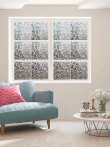 1 pieza Pegatina de privacidad para ventanas con patrón geométrico