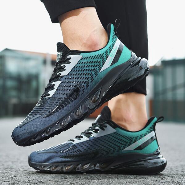 

Men Lace Up Front Running Shoes, Blue