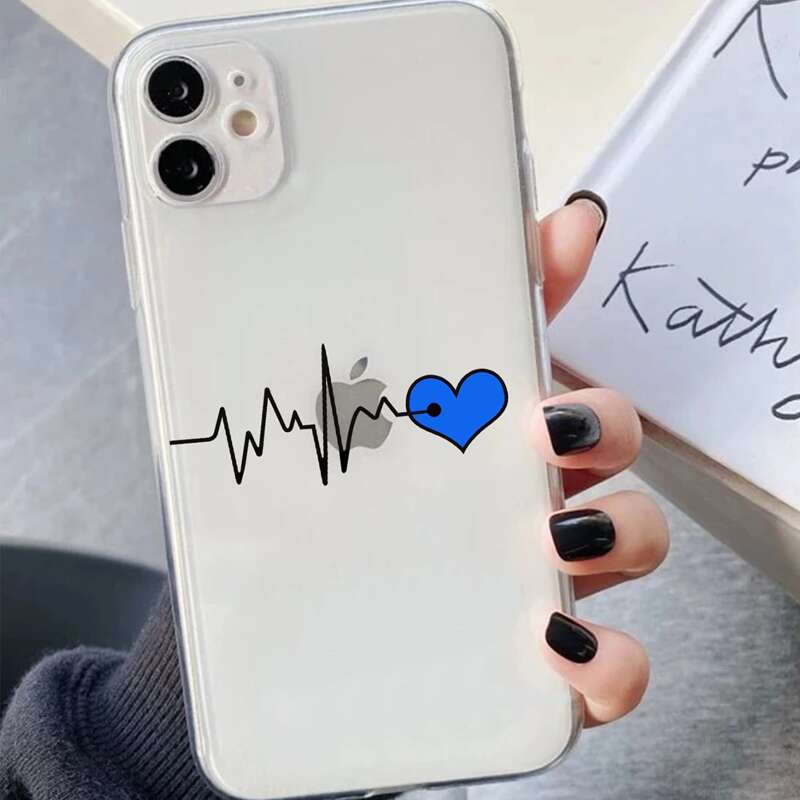 

Electrocardiogram Pattern Phone Case, Multicolor
