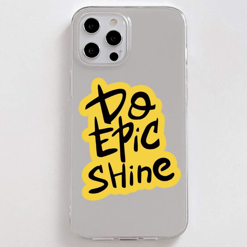

Letter Graphic Clear Phone Case