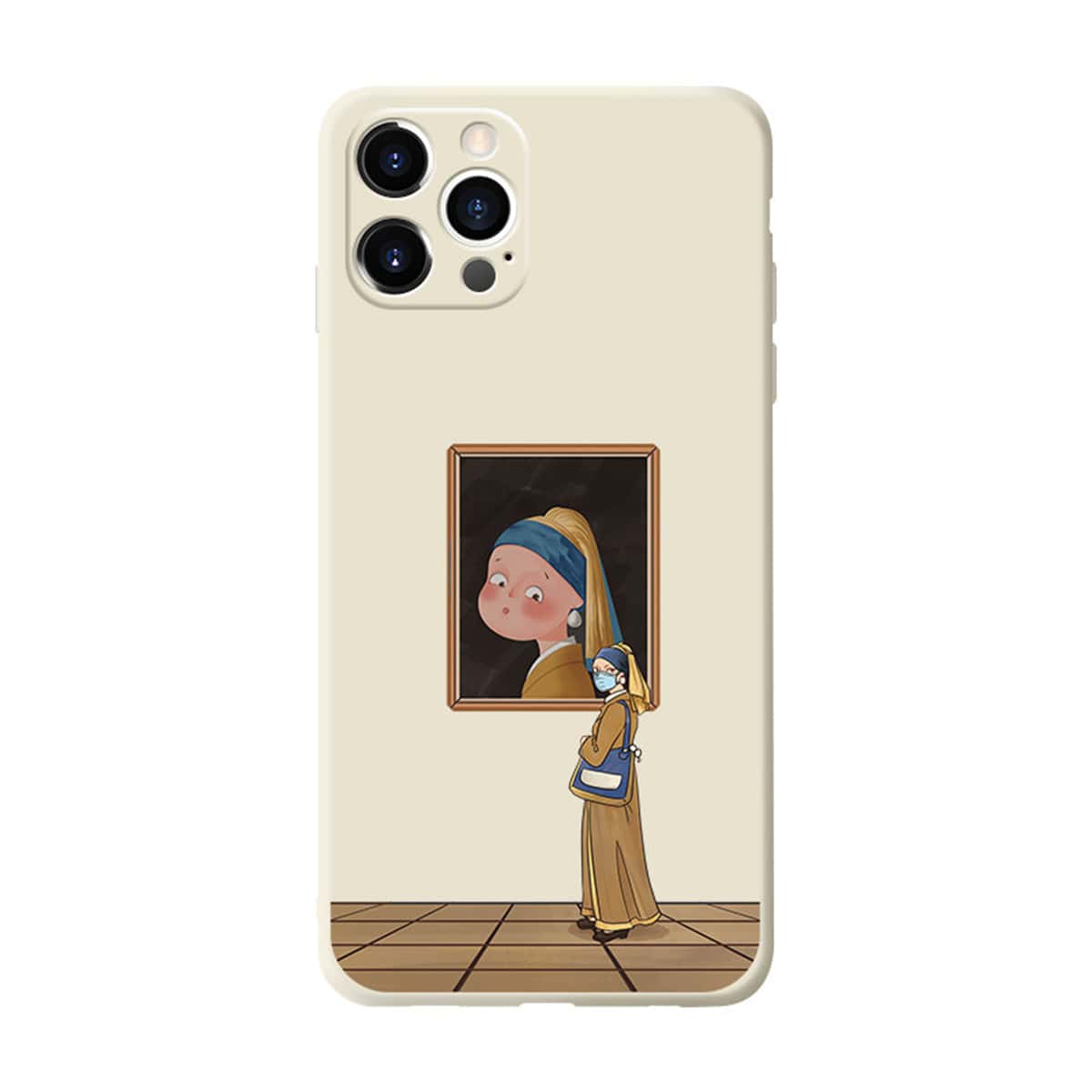 

Figure Graphic Phone Case, White