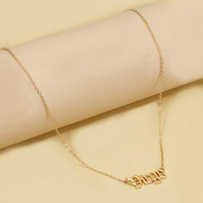 

Letter Pendant Necklace, Gold