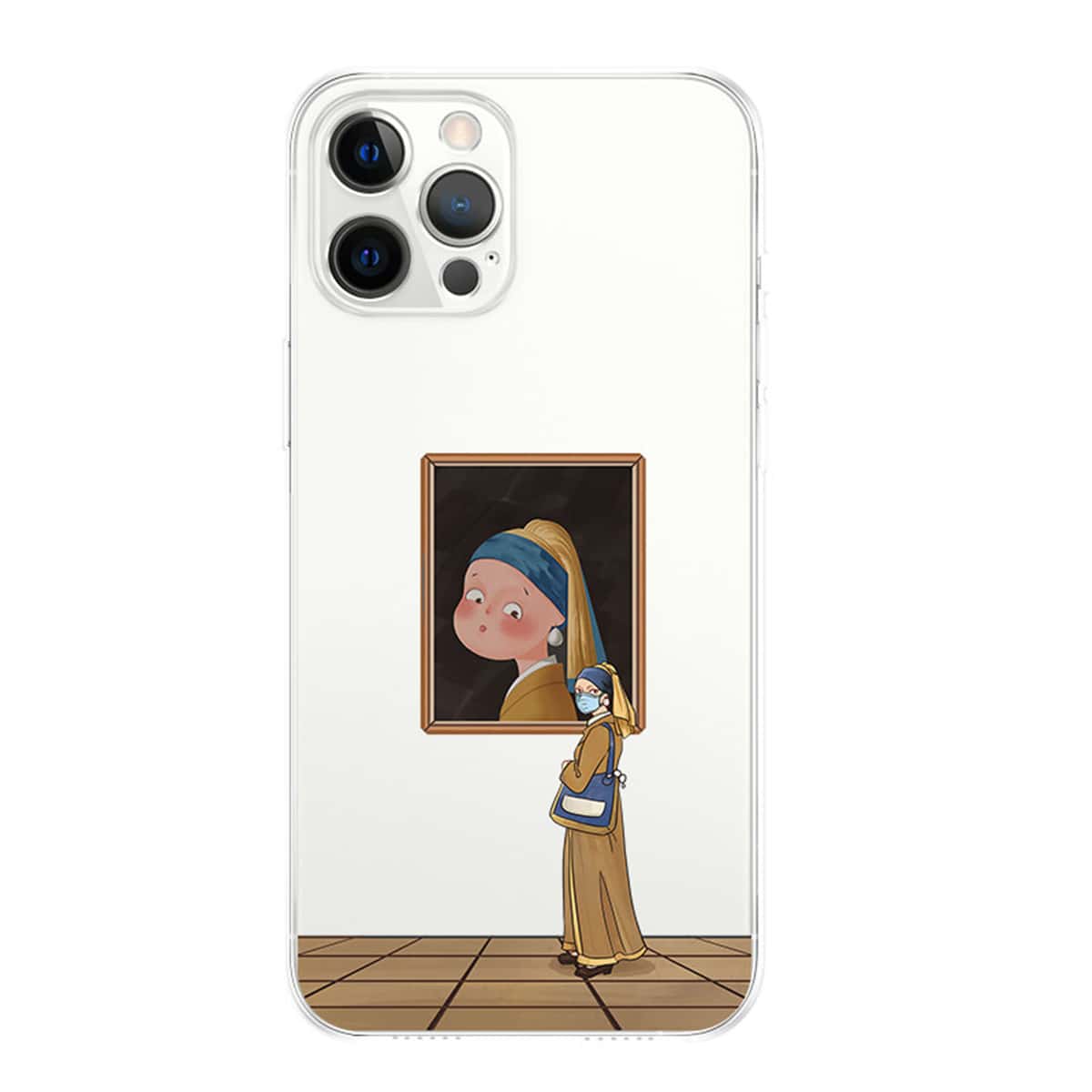 

Cartoon Character Phone Case, Clear