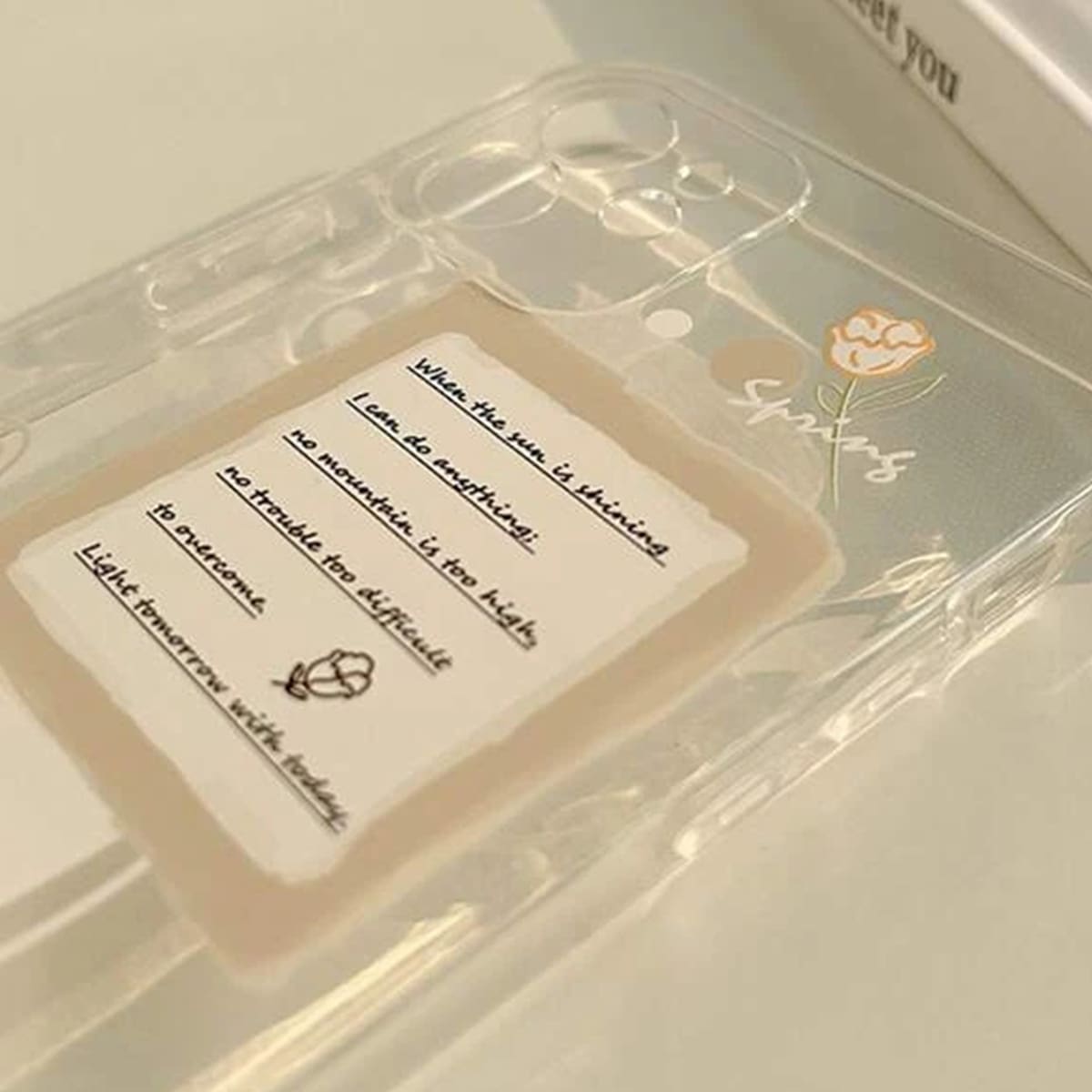 

Flower Pattern Phone Case, Khaki