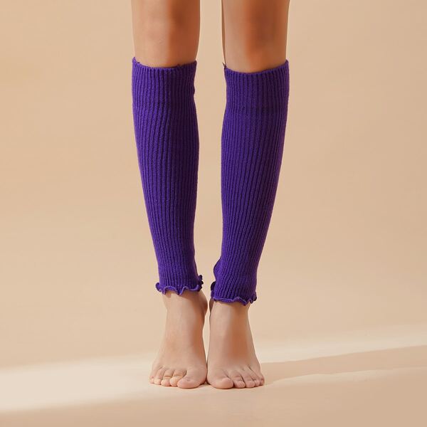 

Knit Leg Warmers, Purple
