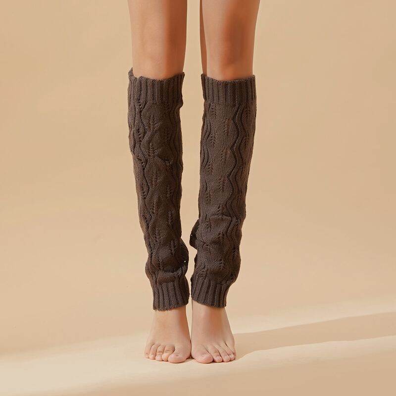 

Knit Leg Warmers, Brown