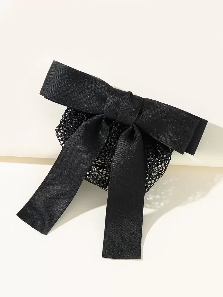 Accesorio para el cabello con lazo elegante, pasador para moño, creador de moño, pieza para moño, pasadores para peinado, artículos escolares, universidad, lazos, lindo, accesorios para el cabello, accesorios para la cabeza, accesorios para el cabello para mujeres - Negro - Añade 3