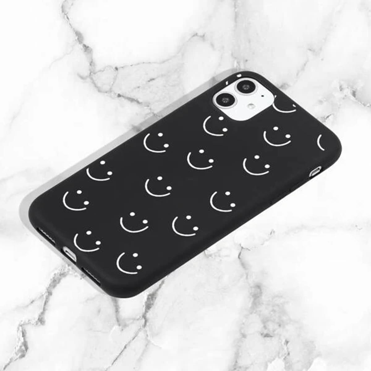 

Cartoon Smile Phone Case, Black