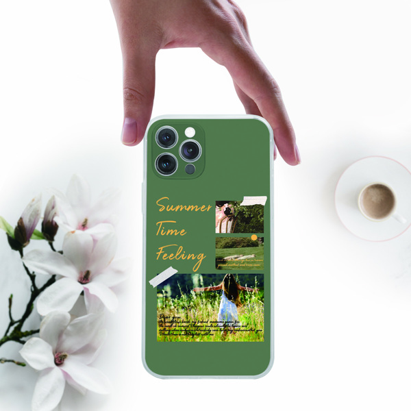 

Aesthetic Collage Phone Case, Green
